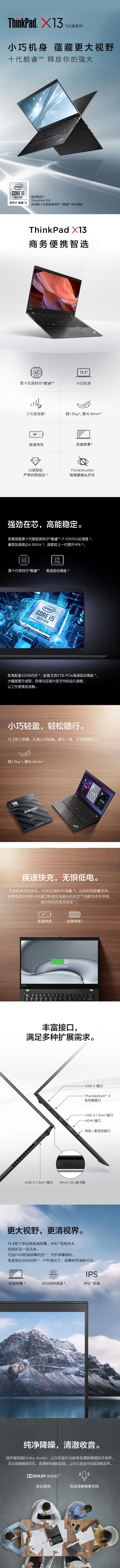 聯想/lenovo Thinkpad X13(圖1)